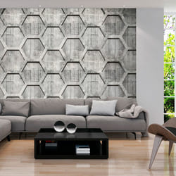 Papier peint intissé Fonds et Dessins Platinum cubes - PD14088-400-280
