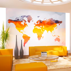 Planete Discount PD13414-400-280, Papier peint non tissé, Beige, Cuivre, Orange, Jaune, Jaune, Orange, Beige, Cuivré, 120 g/m ...