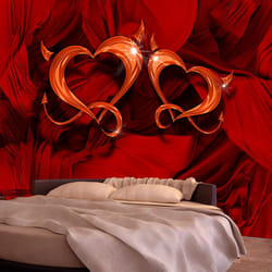 Planete Discount PD13204-350-245 papier-peint Papier peint non tissé Rouge