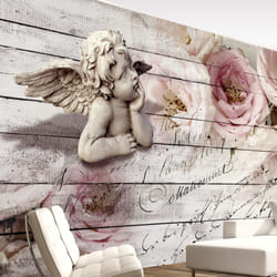 Planete Discount PD15065-100-70 papier-peint Papier peint non tissé Beige, Crème, Perle, Rose