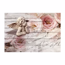 Planete Discount PD15065-100-70 papier-peint Papier peint non tissé Beige, Crème, Perle, Rose