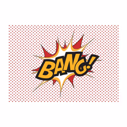 Papier peint intissé Textes BANG! - PD14783-400-280