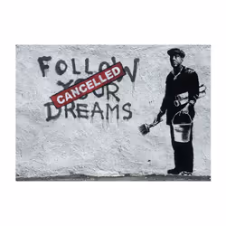 Papier peint intissé Street art Dreams Cancelled (Banksy) - PD14747-400-280