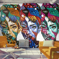 Papier peint intissé Personnes Colorful Faces - PD14630-400-280
