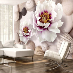 Planete Discount PD13736-150-105 papier-peint Papier peint non tissé Orange, Rose, Blanc