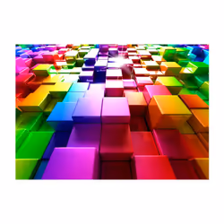 Papier peint intissé Fonds et Dessins Colored Cubes - PD14103-400-280