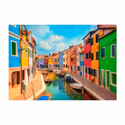 Papier peint intissé Ville et Architecture Colorful Canal in Burano - PD15015-400-280