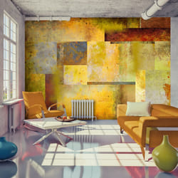 Papier peint intissé Abstractions Orange Hue of Art Expression - PD13211-400-280