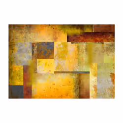 Papier peint intissé Abstractions Orange Hue of Art Expression - PD13211-400-280