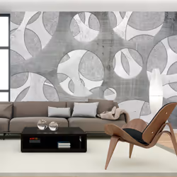 Planete Discount PD14107-400-280, Papier peint non tissé, Gris, Blanc, Blanc, Gris, Woven of grays, 4000 mm, 50 cm