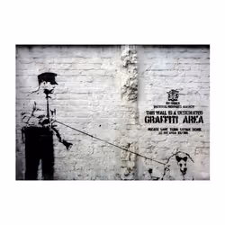 Papier peint intissé Street art Banksy - Graffiti Area - PD14749-400-280