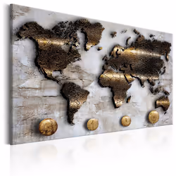 Planete Discount PD11457-120-80, Marron, Or, Gris, Blanc, Panneaux MDF, 1200 mm, 20 mm, 800 mm