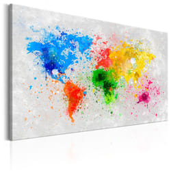 Tableau Cartes du monde Expressionism of the World - PD11462-120-80