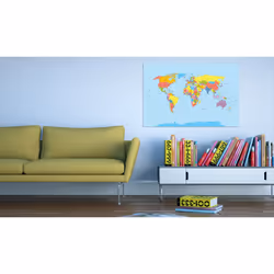 Tableau Cartes du monde Rainbow Geography - PD11476-120-80