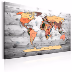 Planete Discount PD11482-120-80, Marron, Gris, Orange, Panneaux MDF, 1200 mm, 20 mm, 800 mm