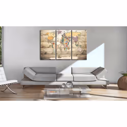 Tableau Cartes du monde Map of Dreams - PD11485-120-80