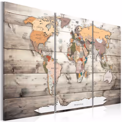 Planete Discount PD11486-120-80, Marron, Vert, Orange, Rose, Panneaux MDF, 1200 mm, 20 mm, 800 mm