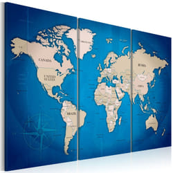Tableau Cartes du monde Ink Journey - PD11493-120-80