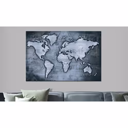 Tableau Cartes du monde Sapphire World - PD11506-120-80