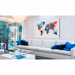 Tableau Cartes du monde Modern Style: Walls of the World - PD11514-120-80