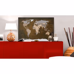 Tableau Cartes du monde Cinnamon Travels - PD11518-120-80