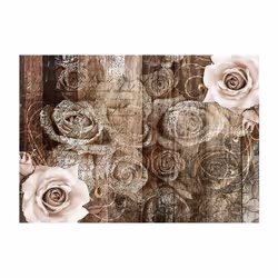 Papier peint intissé Fonds et Dessins Old Wood & Roses - PD14112-400-280