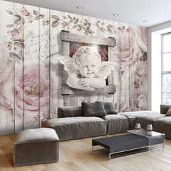 Planete Discount PD15070-300-210 papier-peint Papier peint non tissé Gris, Rose, Blanc