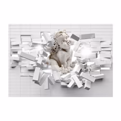Planete Discount PD14633-200-140 papier-peint Papier peint non tissé Beige, Gris, Blanc