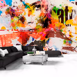 Planete Discount PD14751-100-70, Papier peint non tissé, Multicolore, Colorful, 120 g/m², City Collage, 1000 mm