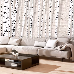 Planete Discount PD14570-400-280, Papier peint non tissé, Noir, Crème, Blanc, Blanc, Crème, Noir, 120 g/m², Birchen Grove, 40 ...