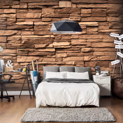 Planete Discount PD14125-400-280, Papier peint non tissé, Chocolate Stones, 4000 mm, 50 cm, 2800 mm