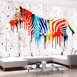 Planete Discount PD13331-100-70, Papier peint non tissé, Gris, Blanc, Gris, Blanc, Colorful, 120 g/m², Urban Safari, 1000 mm