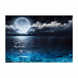 Papier peint intissé Paysages Blue Lagoon - PD14574-400-280