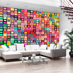 Papier peint intissé Fonds et Dessins Colourful Boxes - PD14131-400-280