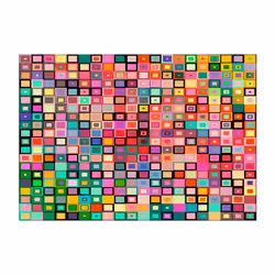 Papier peint intissé Fonds et Dessins Colourful Boxes - PD14131-400-280