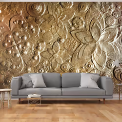 Planete Discount PD14139-400-280, Papier peint non tissé, Or, Doré, Virtuosity of Gold, 4000 mm, 50 cm