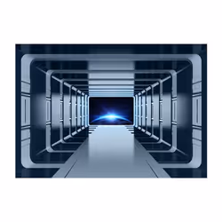 Papier peint intissé 3D et Perspective Galactic Gates - PD13002-400-280