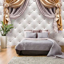 Papier peint intissé Fonds et Dessins Curtain of Luxury - PD14142-400-280