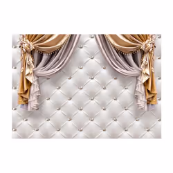 Papier peint intissé Fonds et Dessins Curtain of Luxury - PD14142-400-280