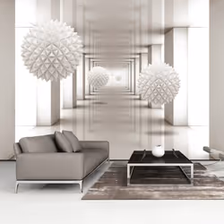 Planete Discount PD13003-300-210, Papier peint non tissé, Gris, Blanc, Gris, Blanc, 120 g/m², Gateway to the Future, 3000 mm