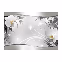 Planete Discount PD13743-300-210 papier-peint Papier peint non tissé Gris, Argent, Blanc