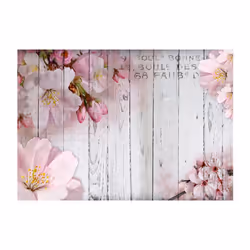 Planete Discount PD13746-350-245 papier-peint Papier peint non tissé Beige, Vert, Rose, Blanc