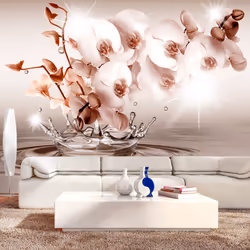 Planete Discount PD13753-400-280, Papier peint non tissé, Gris, Rose, Blanc, Gris, Blanc, Rose, 120 g/m², Touch of Tenderness ...