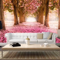 Planete Discount PD14578-400-280, Papier peint non tissé, Rose, Rose, 120 g/m², Pink grove, 4000 mm