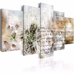 Planete Discount PD8681-200-100, Fleurs et plantes, Beige, Noir, Bleu, Vert, Rose, Blanc, Panneaux MDF, 2000 mm, 20 mm, 1000  ...