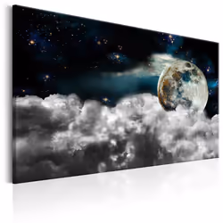 Planete Discount PD9836-120-80, Paysage nocturne, Noir, Bleu, Or, Gris, Panneaux MDF, 1200 mm, 20 mm, 800 mm