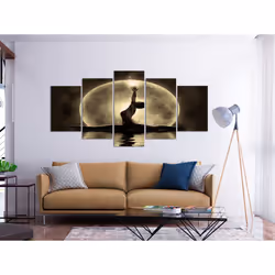 Tableau Personnages Twine (5 Parts) Wide Golden - PD11874-200-100