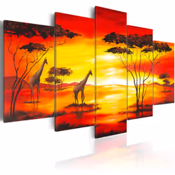 Planete Discount PD11990-200-100, Animaux, Marron, Rouge, Blanc, Jaune, Panneaux MDF, 2000 mm, 20 mm, 1000 mm