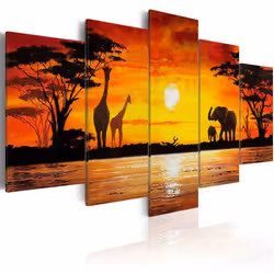 Planete Discount PD11994-200-100, Animaux, Noir, Orange, Jaune, Panneaux MDF, 2000 mm, 20 mm, 1000 mm