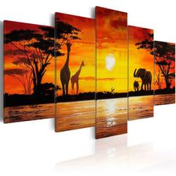 Tableau Tableau africain et ethnique Safari chaud - PD11994-200-100